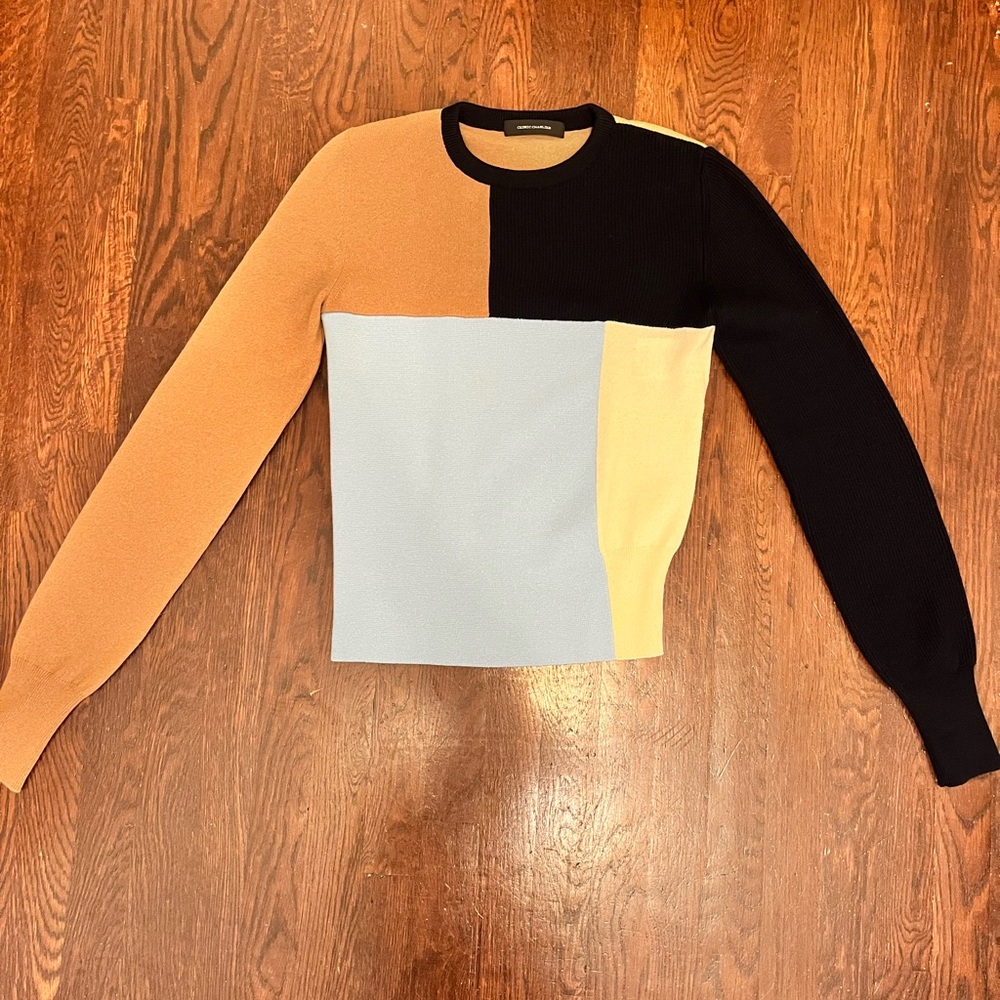 Cedric Charlier color block sweater